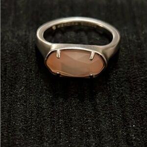 Rose quartz 
Kendra Scott ring